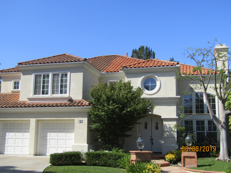 Roof Cleaning Terra Cotta Tile Before & After